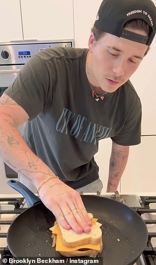 Brooklyn Beckham Gets A Roasting Over Grilled Cheese Sandwich In Another Disastrous Cookery Tutorial