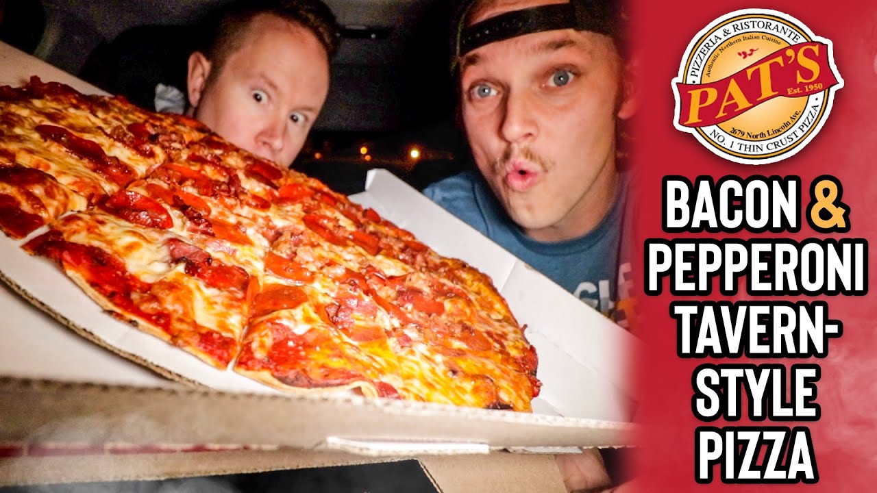 We finally ate Pat's Pizzeria & Ristorante's award-winning, thin-crust pizza tonight.
