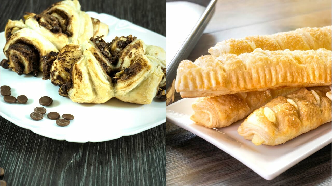 Puff pastry cream cheese sticks Recipe - Chocolate and Almond in Puff Pastry