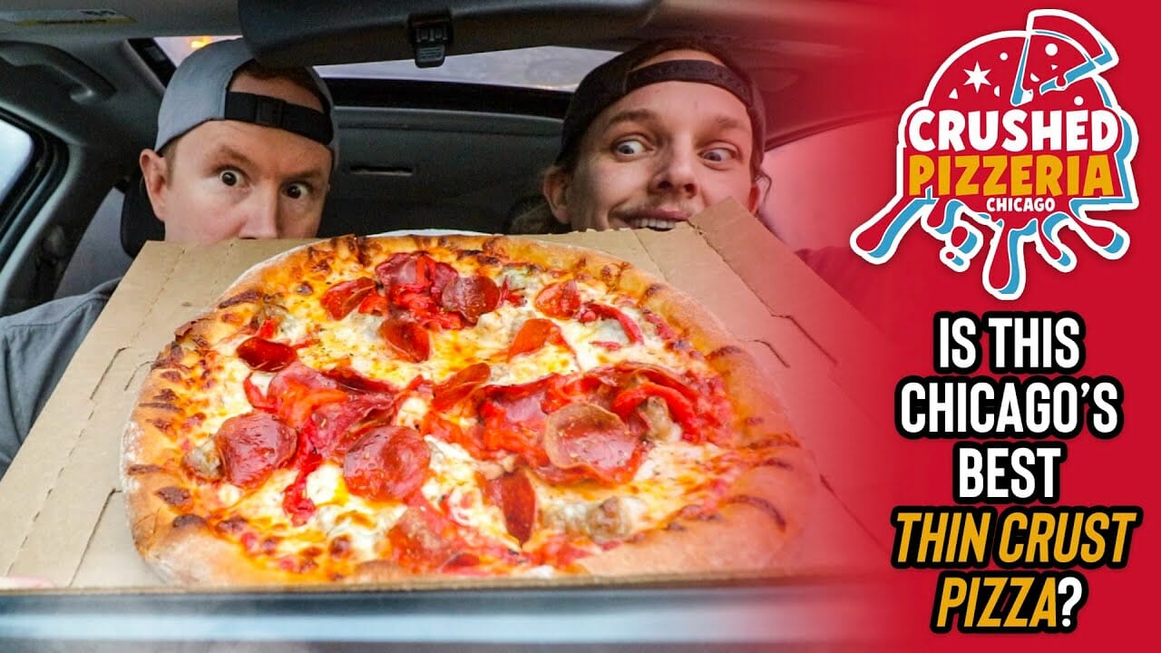 We ate Crushed Pizzeria in Lakeview | *IS IT THE BEST THIN CRUST IN THE CITY?!*