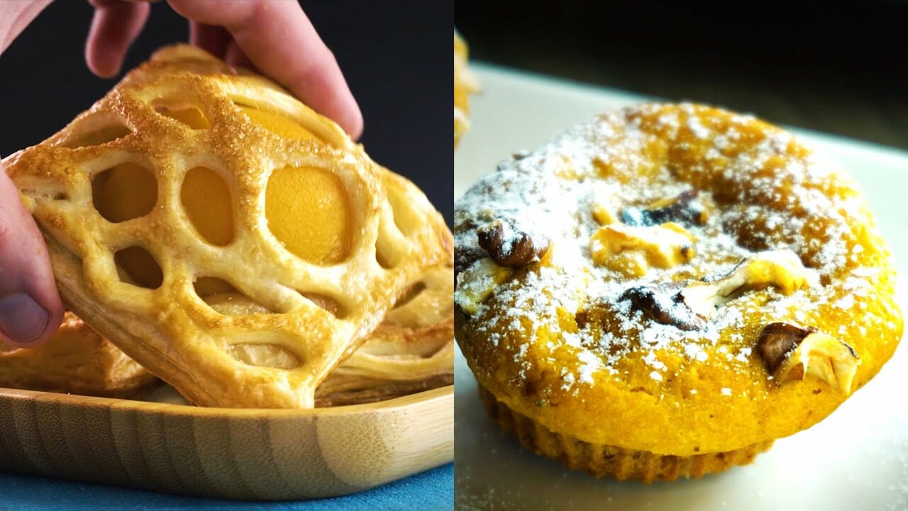 Caged Peach Puff Pastry Recipe - Healthy Pumpkin Muffins Recipe