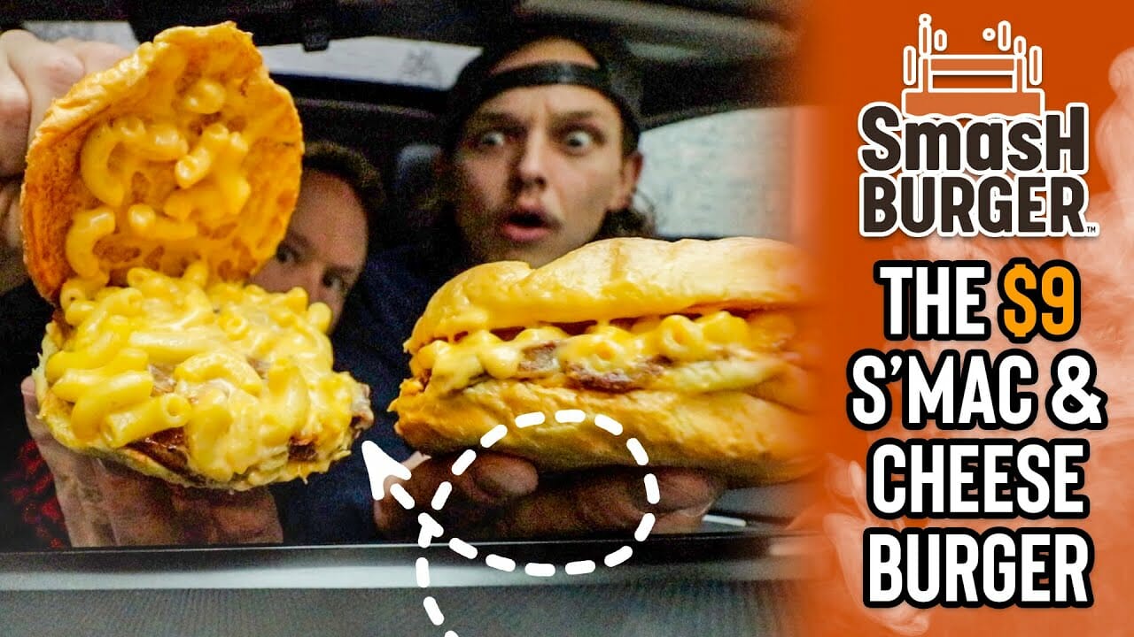 Eating the $9 Smashburger S'Mac & Cheese Burger