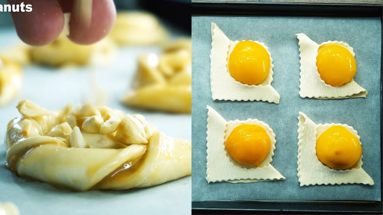 Puff Pastry Caramel Swirls Recipe - Puff Pastry Peach Dessert recipes