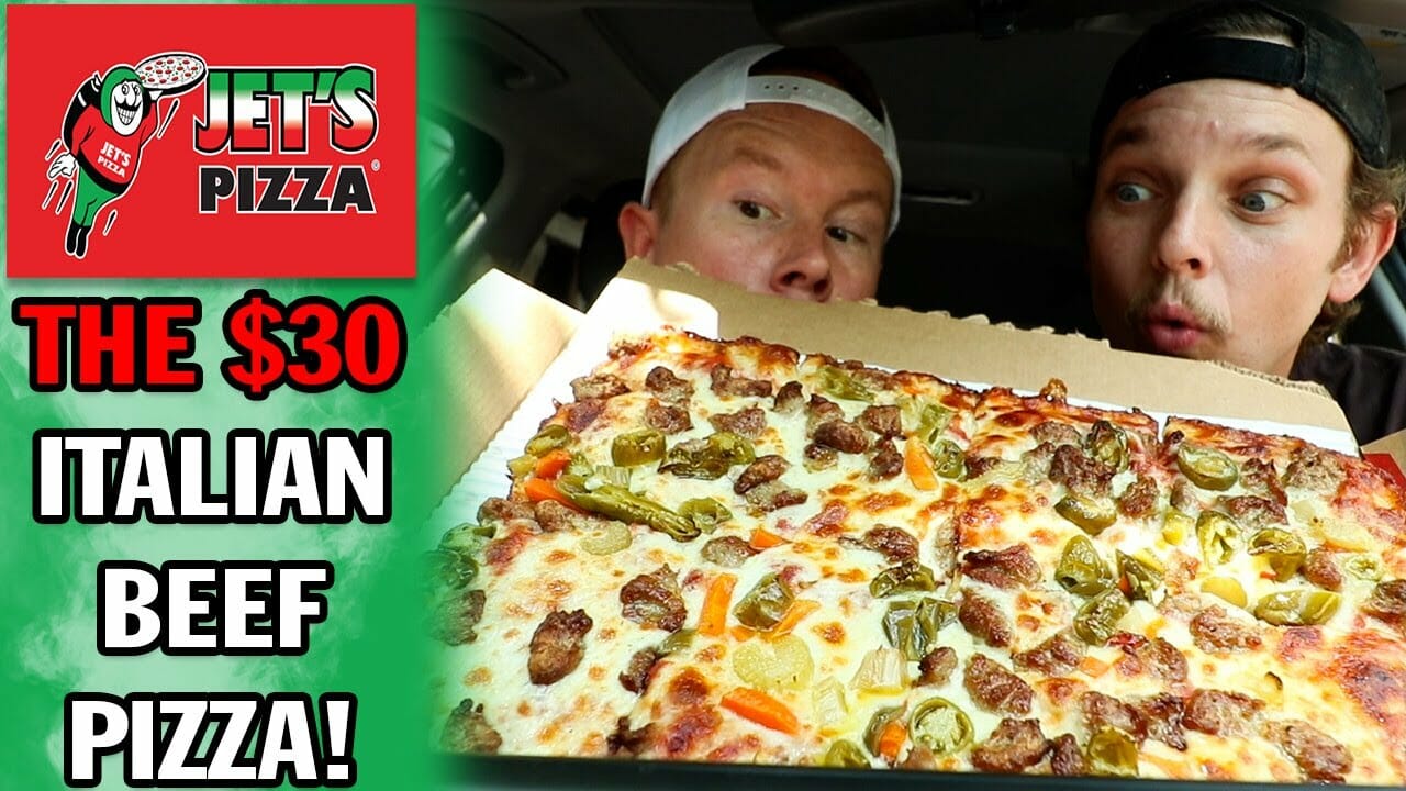 Jet's Italian Beef Pizza Review!