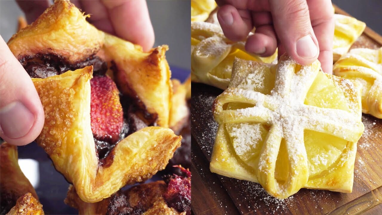 Nutella Strawberry Puff Pastry recipe - Pineapple Puff Pastry