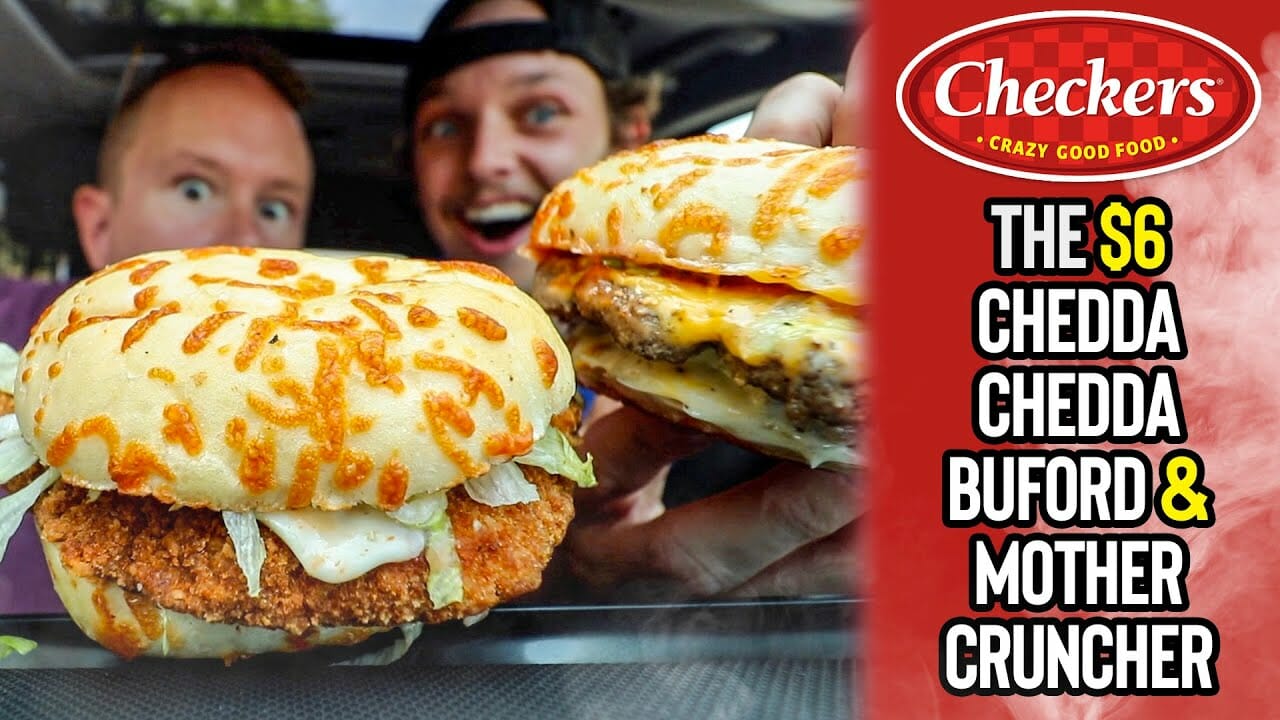 Eating Checkers & Rally's $6 Chedda Chedda Buford & Mother Cruncher Sandwiches